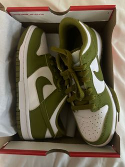 Olive green Nike dunks