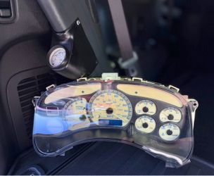 99-02 GM Chevy Gauge Cluster + Auto Meter Trans Temp Gauge