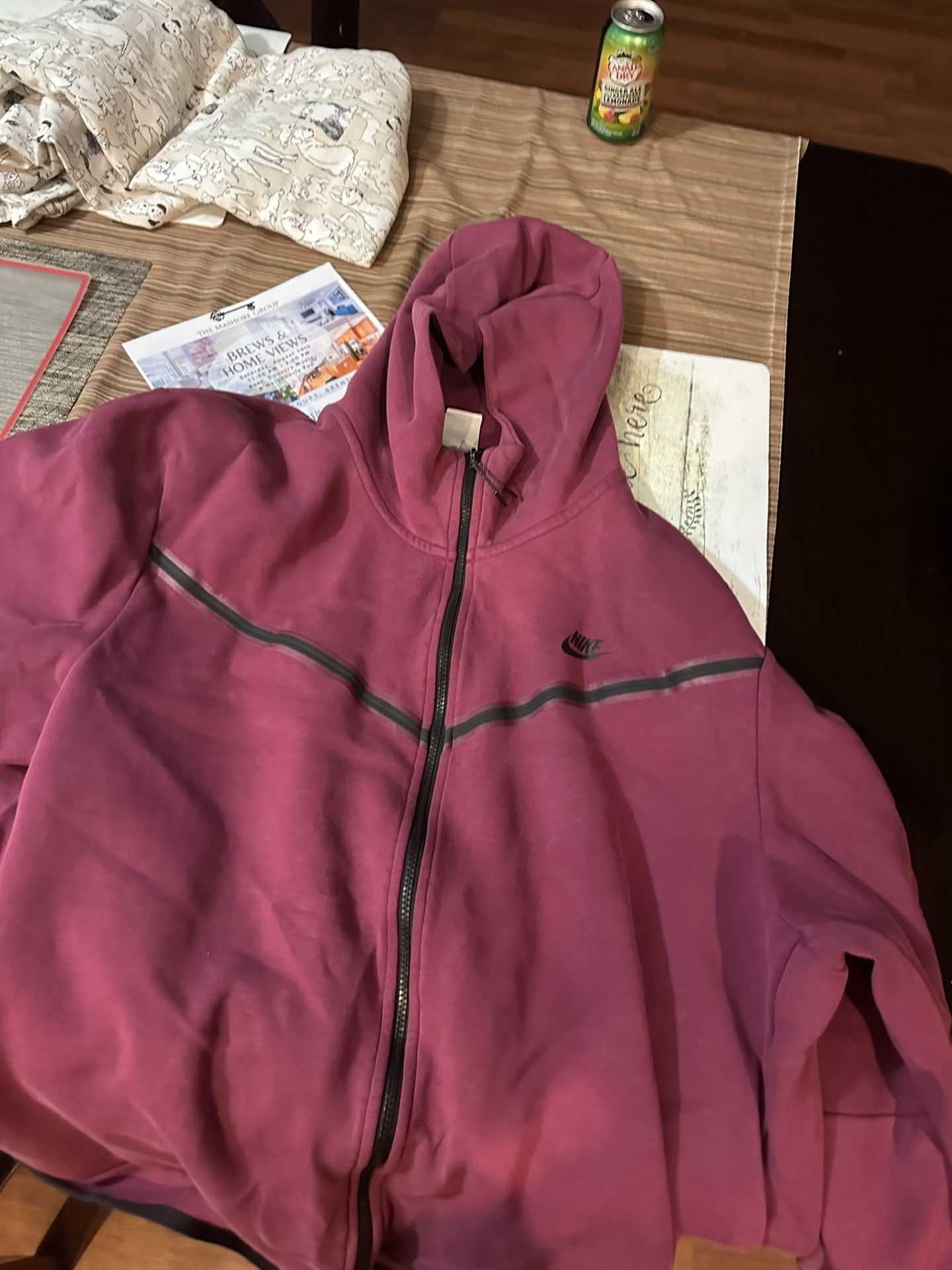 Nike tech fleece hoodie pink 4xlt