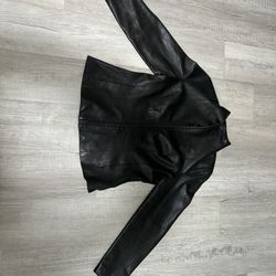 Leather Jacket - Cole Haan Women’s 12