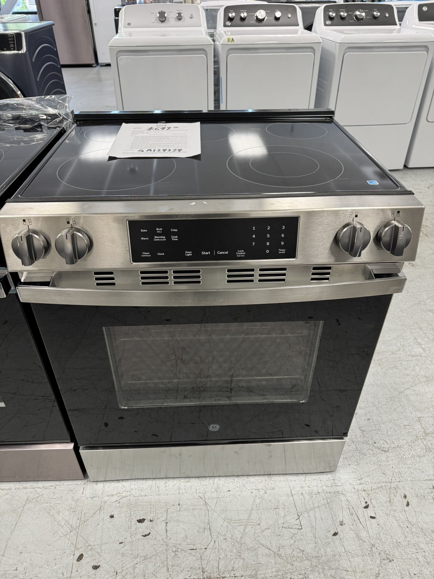 GE slide In Electric Range