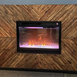 Dimplex Fireplace Harris Mantel In A Cassia Brown Finish