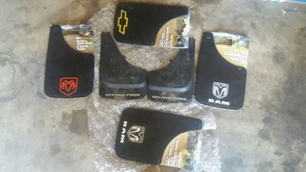 Lot Dodge Logo RAM Logo Chevy Bowtie Logo Pontiac Grand Prix Mud Flaps/Splash Guards