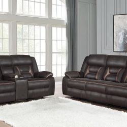 New Reclining Couch / Sofa .  Brown.  Free Delivery!