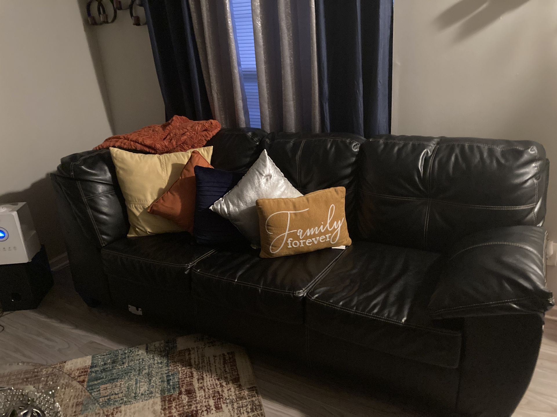 Real Leather Sectional 