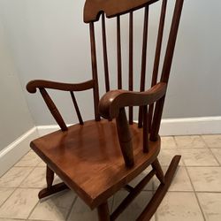 Vintage Tell City Children’s Wooden Rocking Chair Finish #48 Andover Pattern 29 