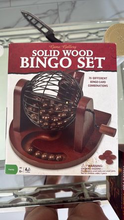 Bingo Set solid Wood