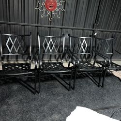 4 Aluminum Patio Outdoor Chairs