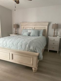 Queen bed frame.