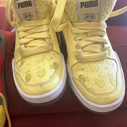 SpongeBob puma shoes, size 5