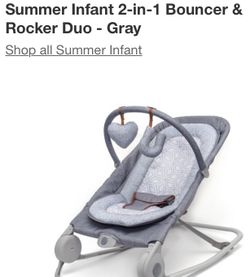 Summer Infant 2 In 1 Bouncer/rocker  New 