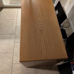 Oak hardwood desk