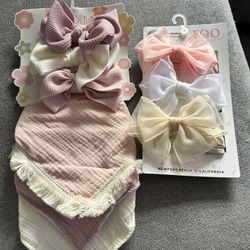 Baby Girl Bows & Bibs