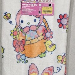 Hello kitty Easter blanket