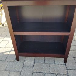 Brown Wood Shelf Bookcase 