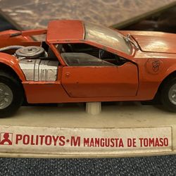 Vintage Italian Poly toys M Mangusta De Tomaso Incomplete 