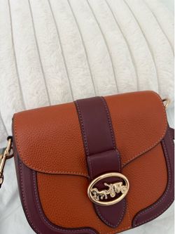 Coach Brown/Burgundy Crossbody