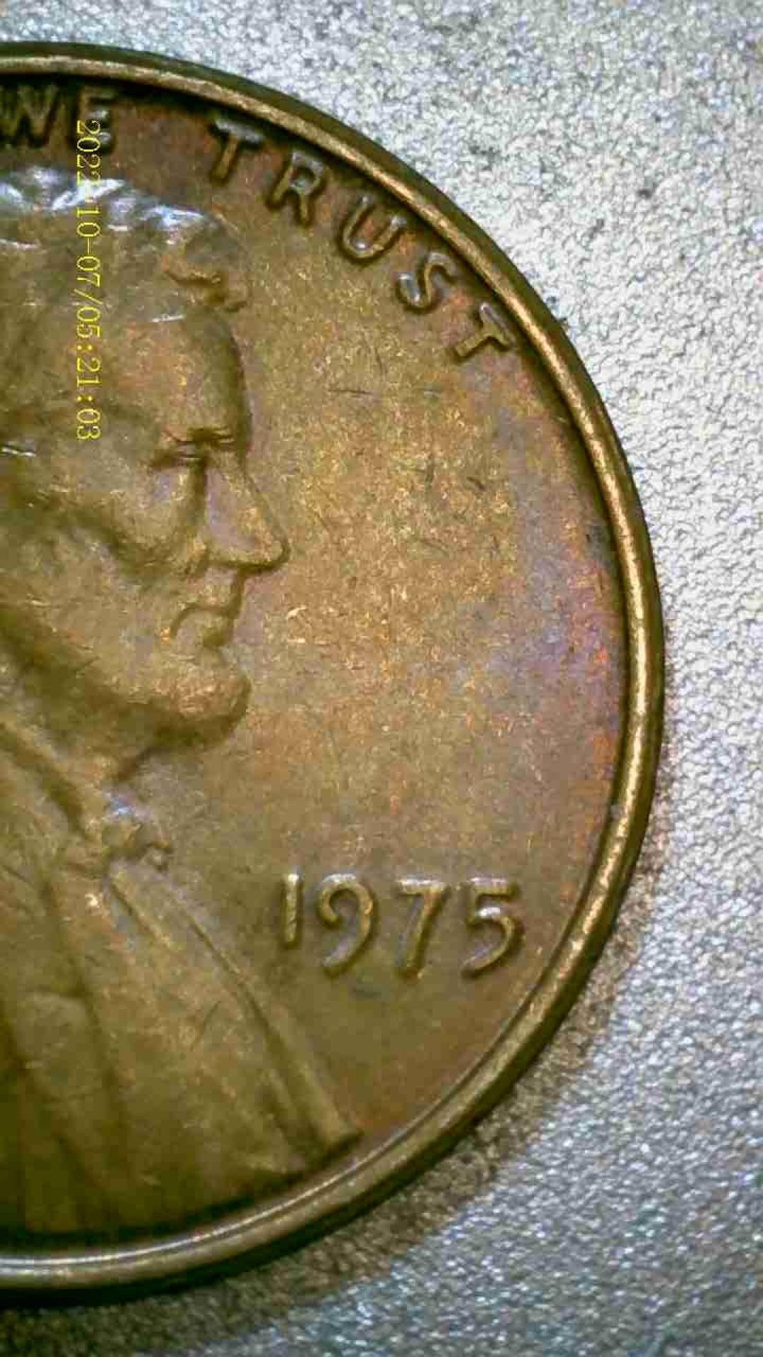 1975 Lincoln Memorial Penny Doubled
