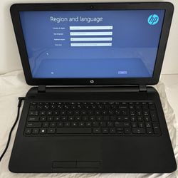 HP Laptop 15-f004dx • AMD E1-2100 • 4 GB RAM • 500 GB HDD • Windows 8.1 • Black