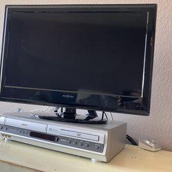 Insignia 24” 720p LCD HDTV with Remote & Rotating Stand - Gaming TV/Computer Monitor