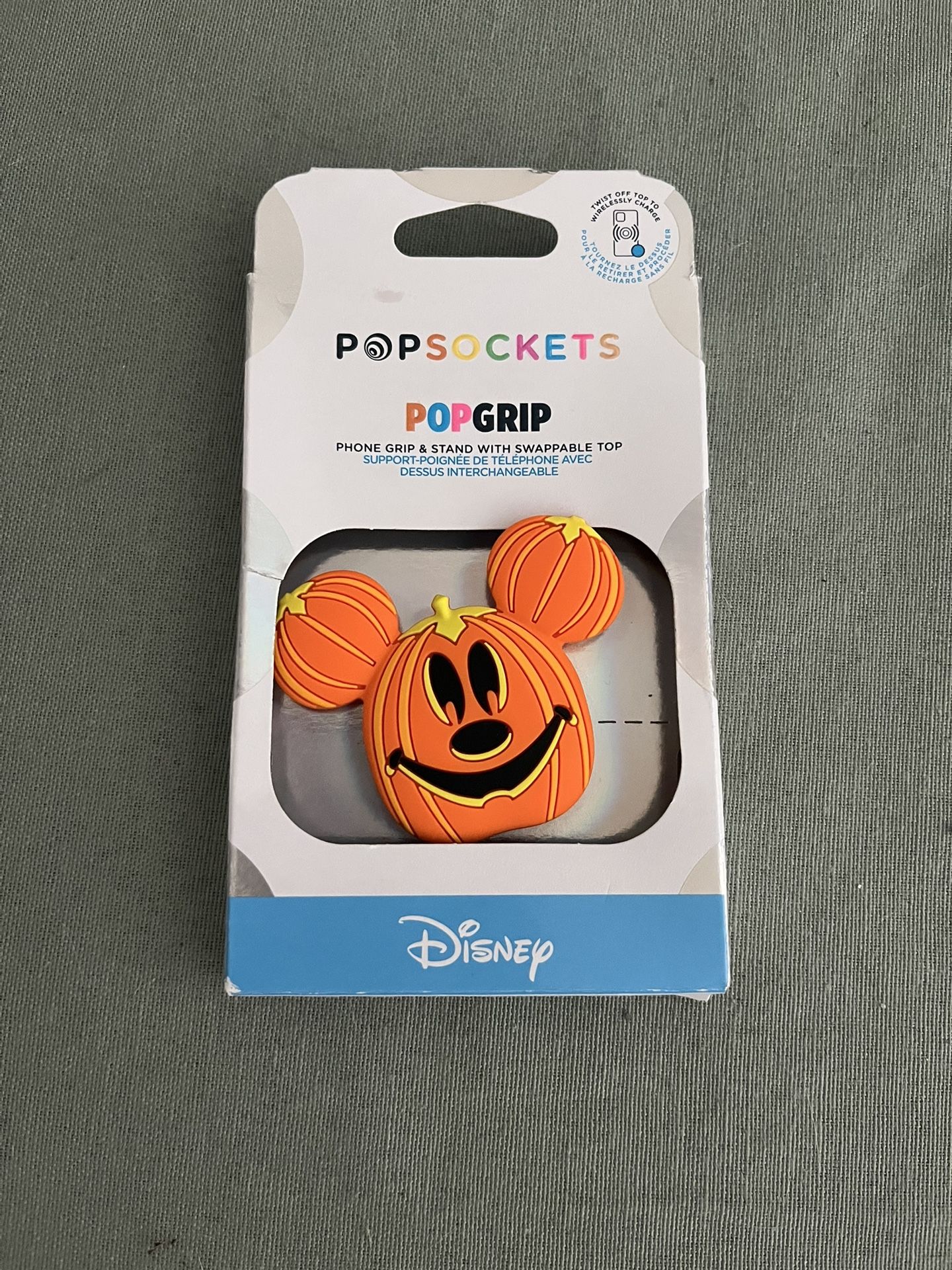 Pop Sockets Pop Grip Disney Mickey Mouse As Pumpkin Halloween
