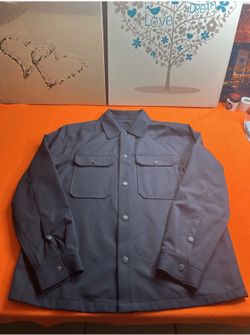 🔥👀Michael Kors Button Down Midnight Blue Jacket Men’s Size Xl New