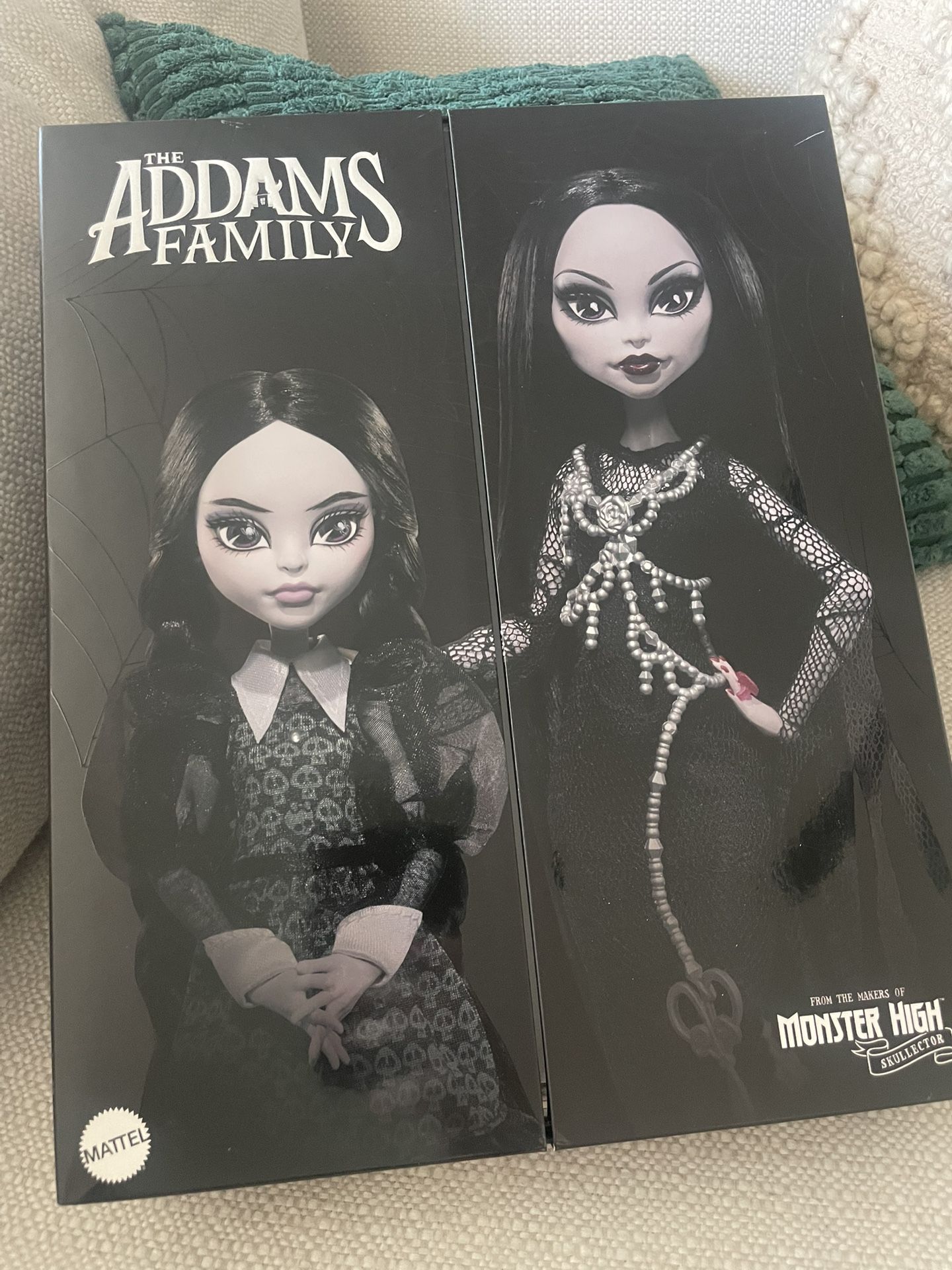 Monster High Skullector Addams Family Doll Two-Pack: Morticia & Wednesday
