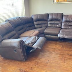 Ashley brown sectional