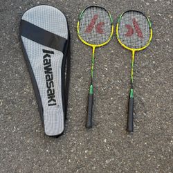 Two Kawasaki Badminton Racket