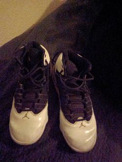 Black and white jordans