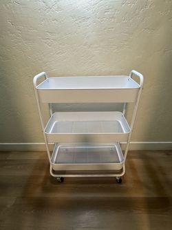 3-Tier Metal Rolling Utility Cart