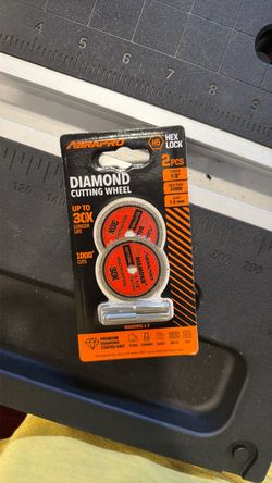 H5 Hex Lock 1/2” Diamond Cutting Wheel