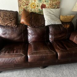 Leather Couch And Love Seat