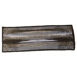Black Animal Print Rectangle Shawl Hijab Scarf Wrap Table Runner
