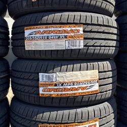 205-55R16 marca Arroyo con 50,000 mil millas de garantía