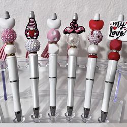 Silicone Bead Valentine’s Day Pens