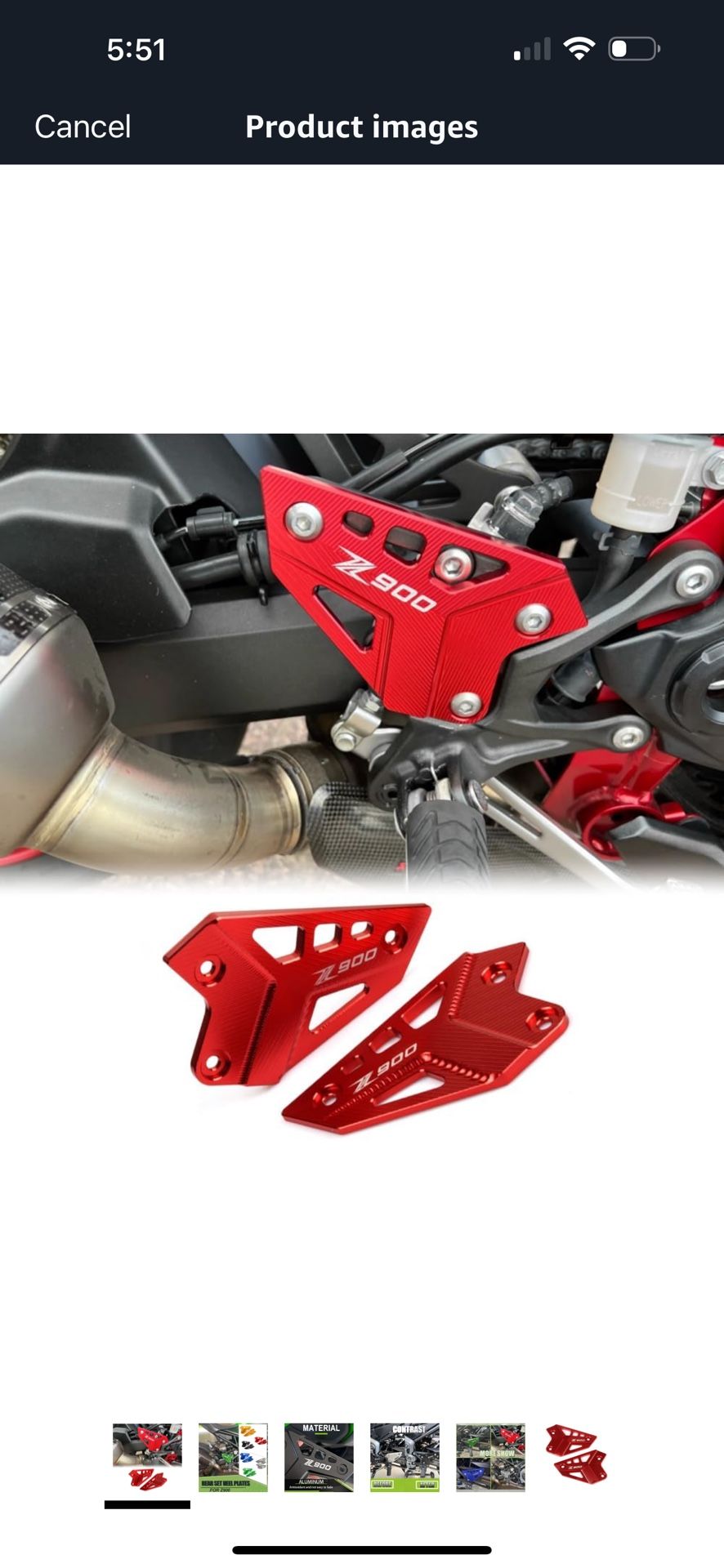 Motorcycle Rear Set Heel Plates Guard Protector
