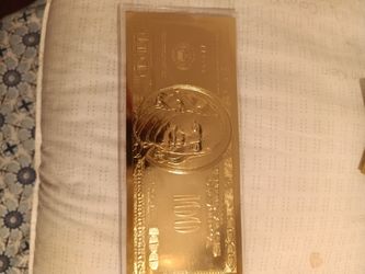 Gold Foil $100 Bill Novelty Collectible