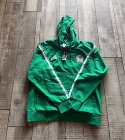 adidas Mexico Soccer National Team Hoodie Sweatshirt Green White Mens 2XL