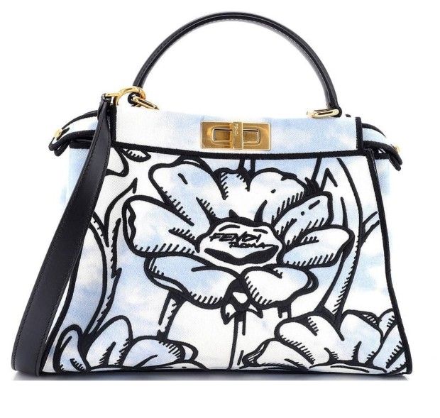 Fendi
Peekaboo Iconic Bag Joshua Vides Printed Canvas Regula