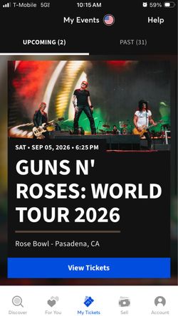 Guns N’ Roses and ice cube at the Rose Bowl tickets