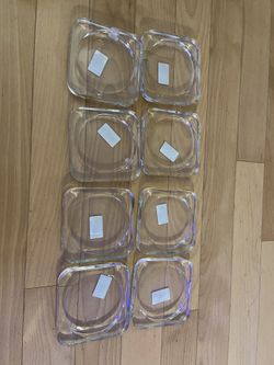 IKEA CANDLE HOLDER GLASS DISH 8pcs