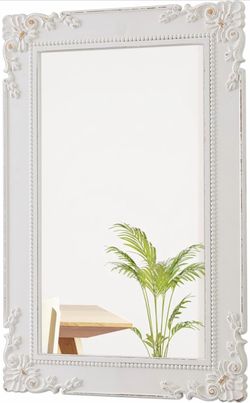 Antique White Mirror 24”x 36” - New!