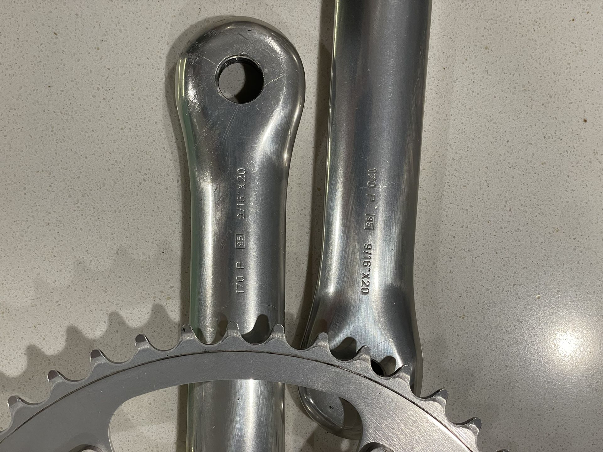 Campagnolo record track crankset 144bcd 170mm