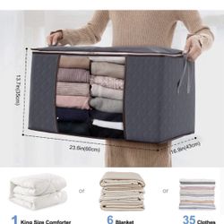 New In Box-3 Pack Large Capacity Clothes Storage Bag Organizer