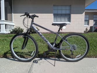 Huffy 24” Rock Creek Mountain Bike, Fits Riders 58” - 70”, Gray