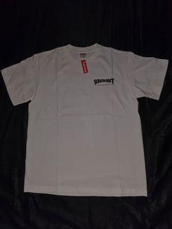 Supreme x Thrasher Cross T-Shirt, White, Size S, M, L & XL