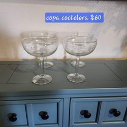 Princess House Copas Cocteleras 4 En El Paquete Nuevo 