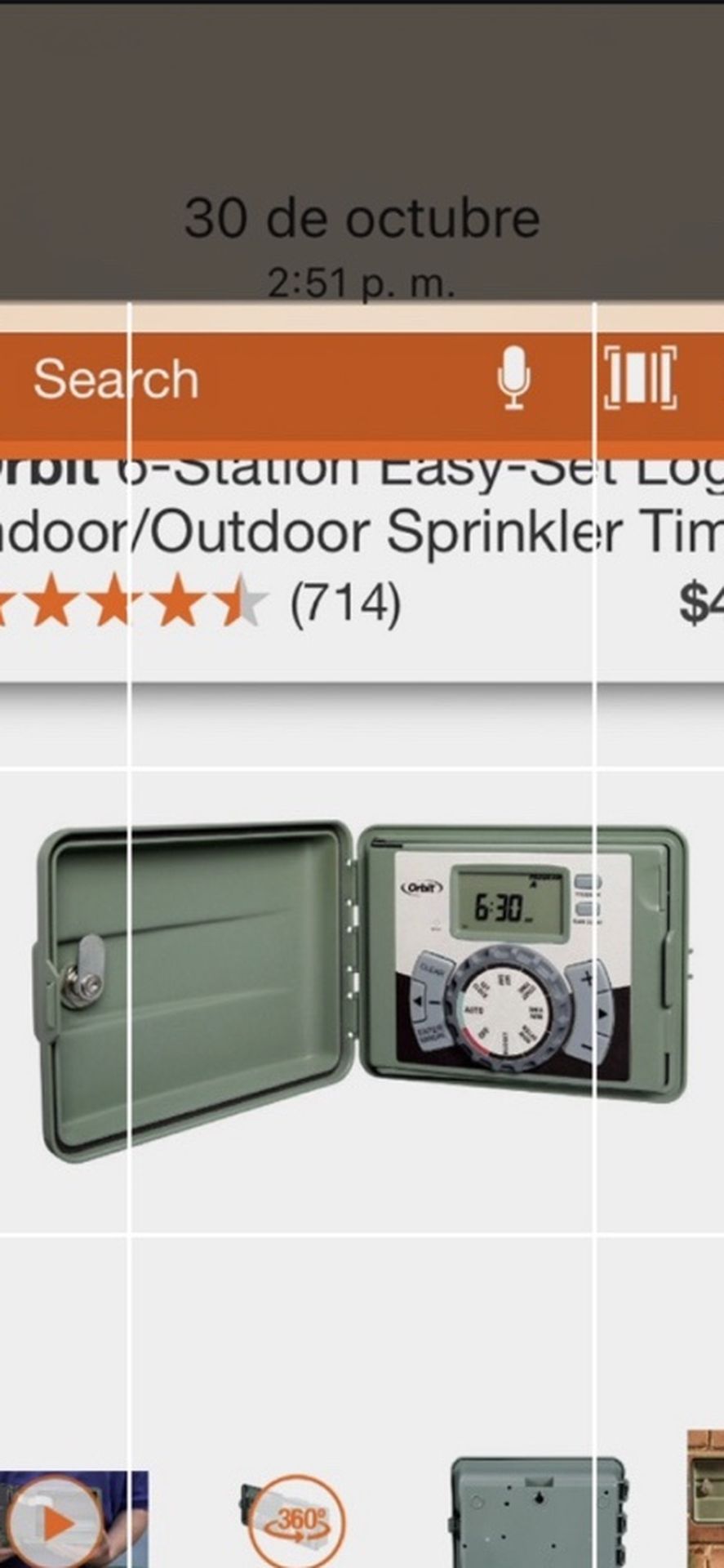 SPRINKLER TIMER WITH 50 FEET CABLE BRAND NEW