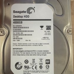 Seagate ST4000DM000 - 4TB 5.9K RPM 64MB Cache 6G SATA 3.5" Hard Disk Drive (HDD)